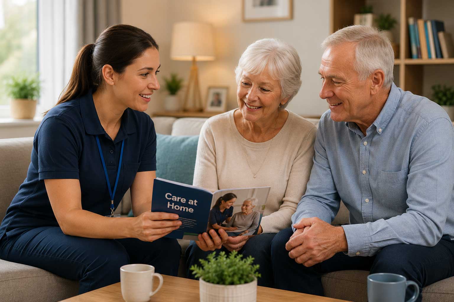 Family discussing Care at Home support